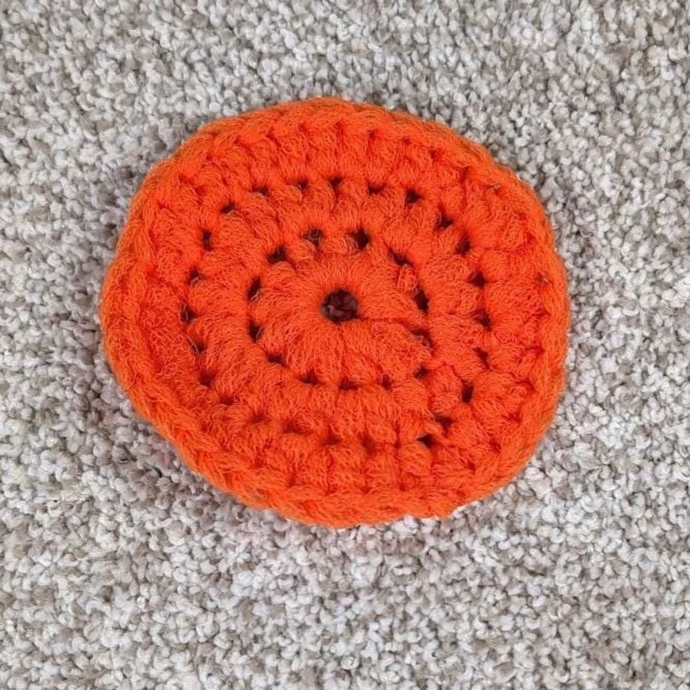 Orange Nylon Pot Scrubber Scourer cleaning kitchen bathroom garage